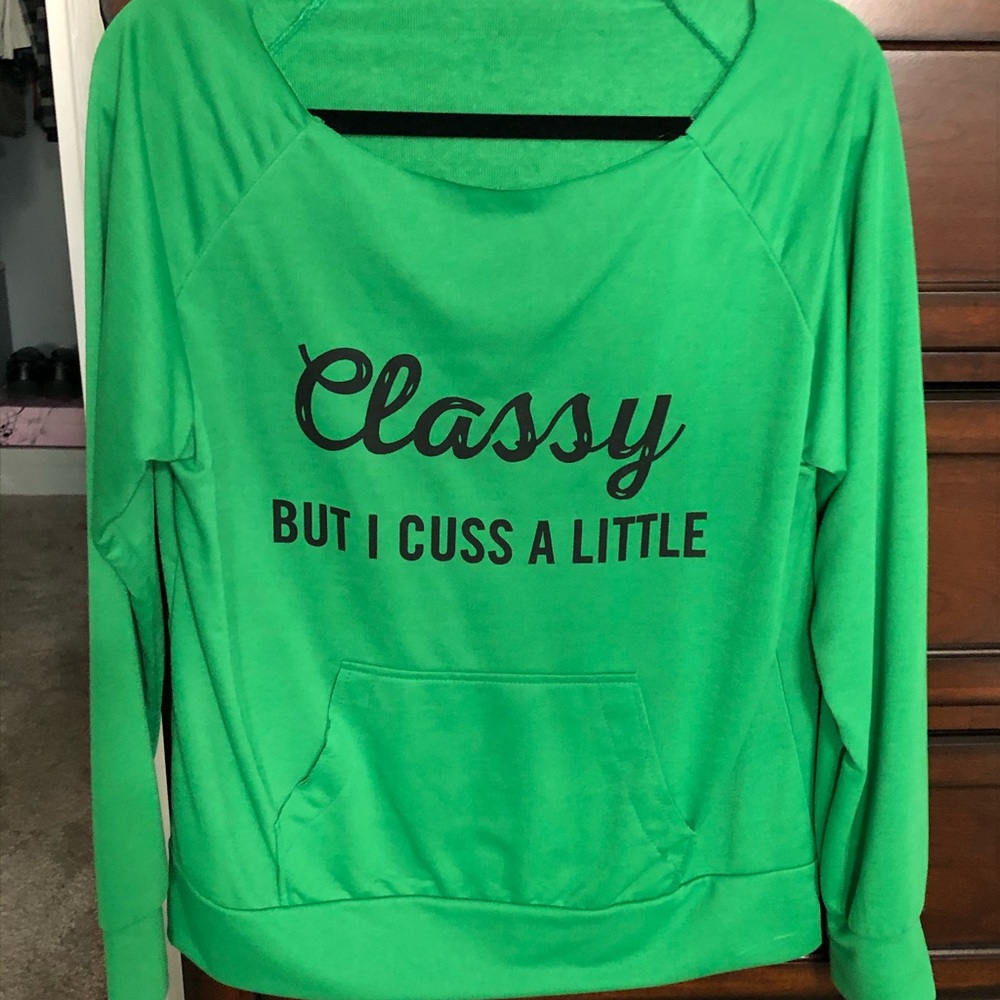 Funny green sweater